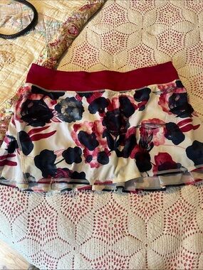 Floral AthleticTennis Skirt